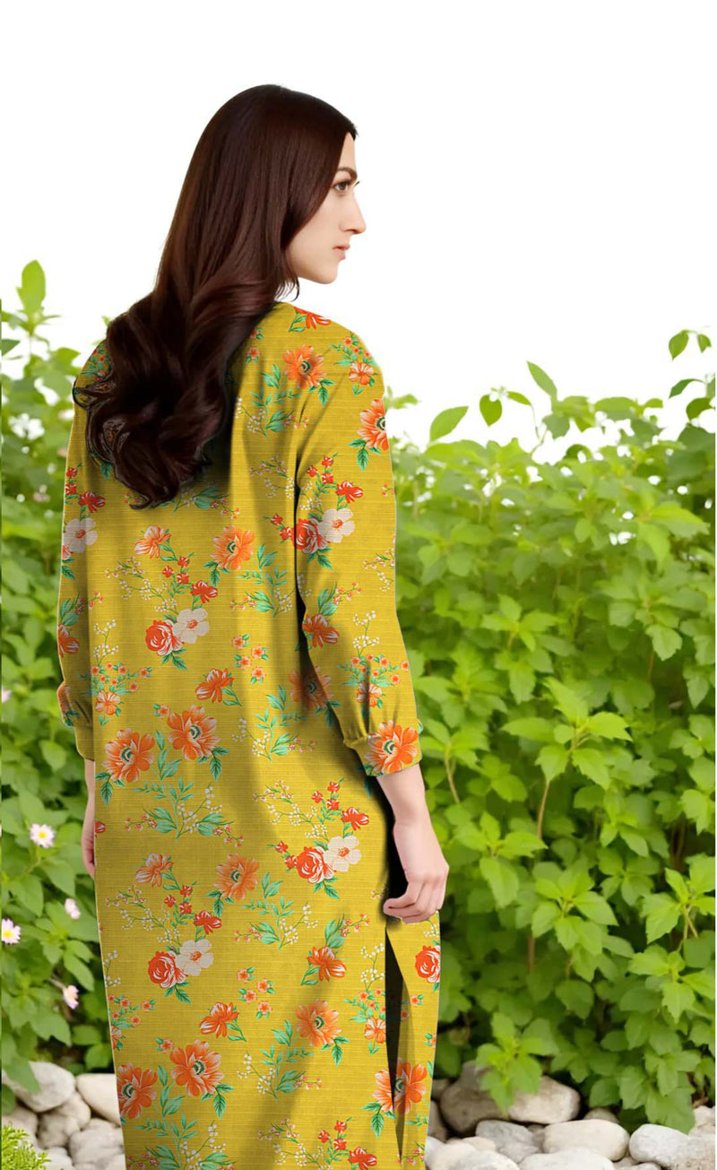 3 Piece - Digital Printed Suit - 93715