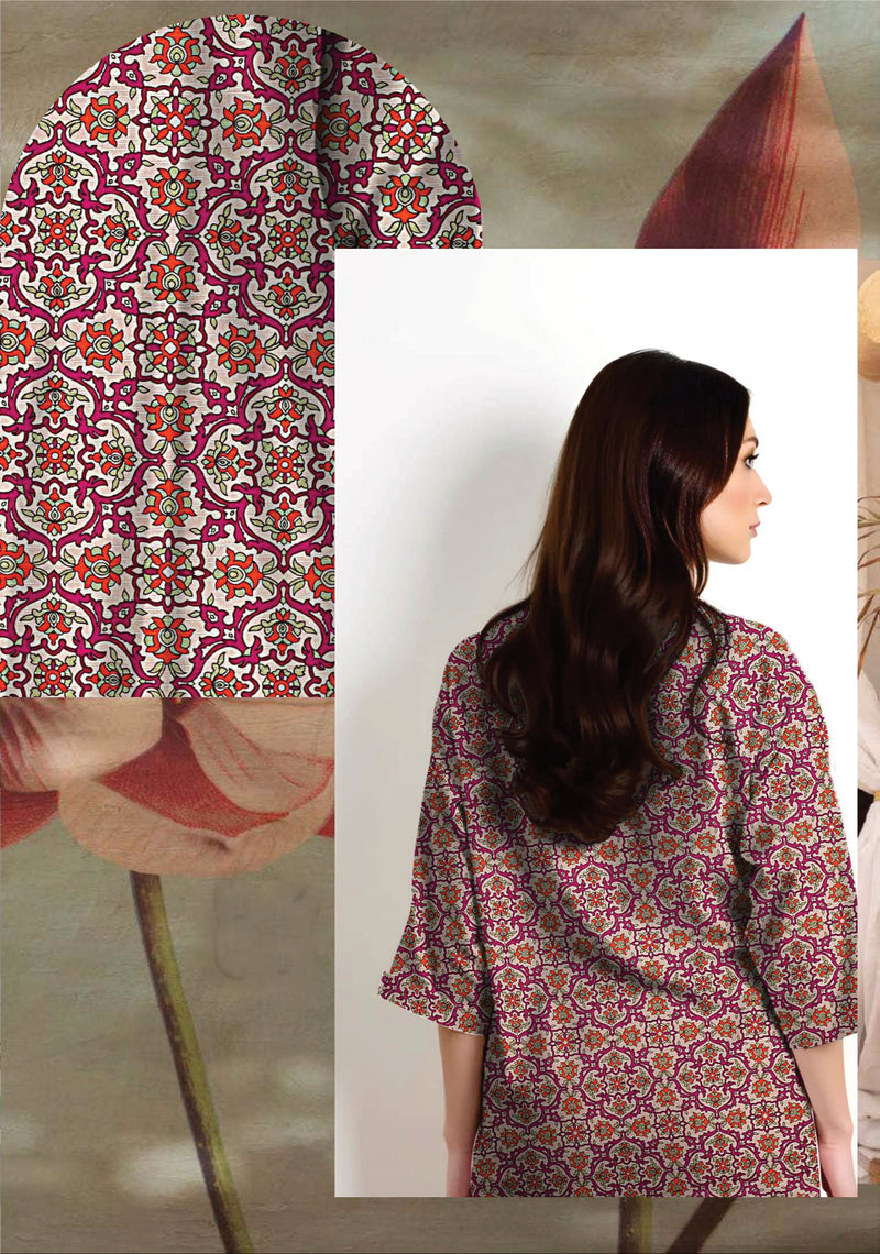 3 Piece - Digital Printed Suit - 937110