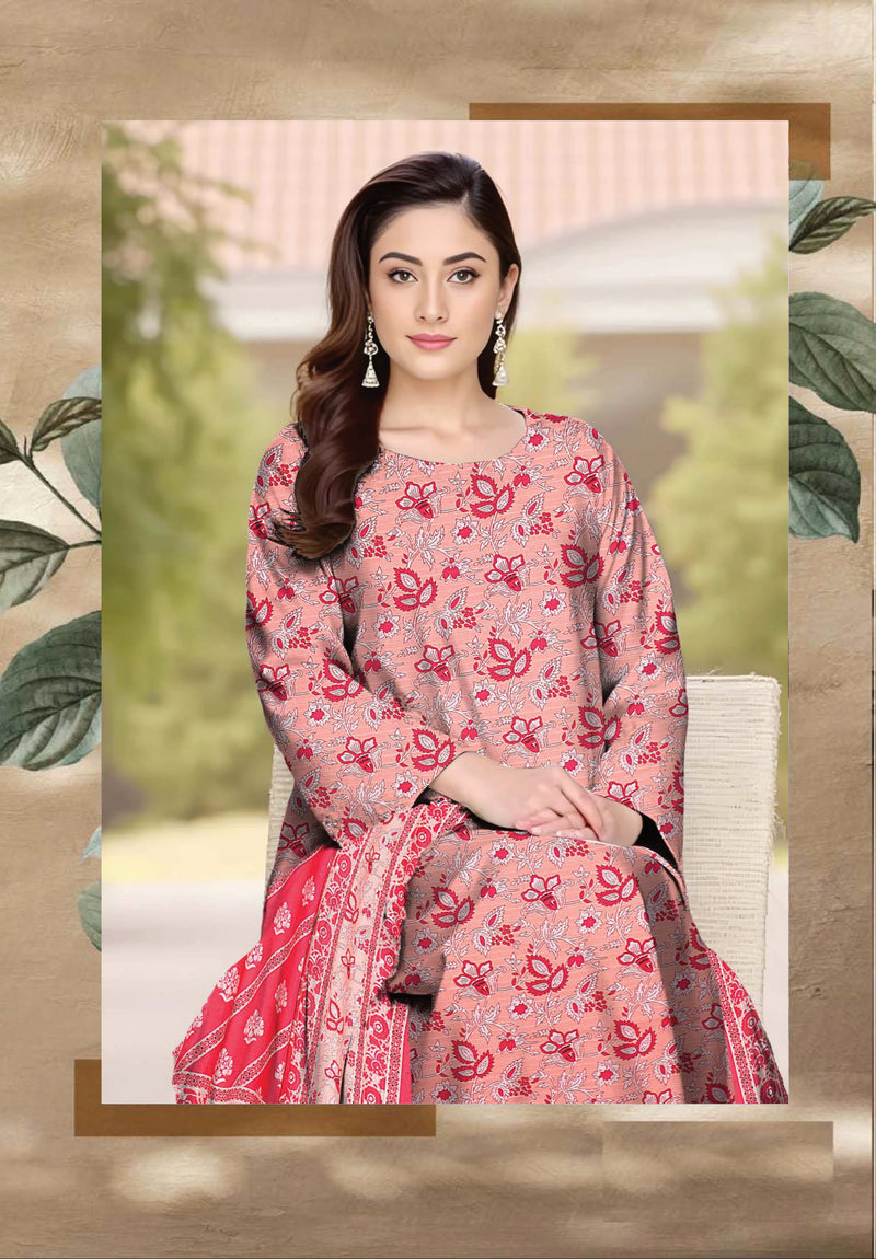 3 Piece - Digital Printed Suit - 93714