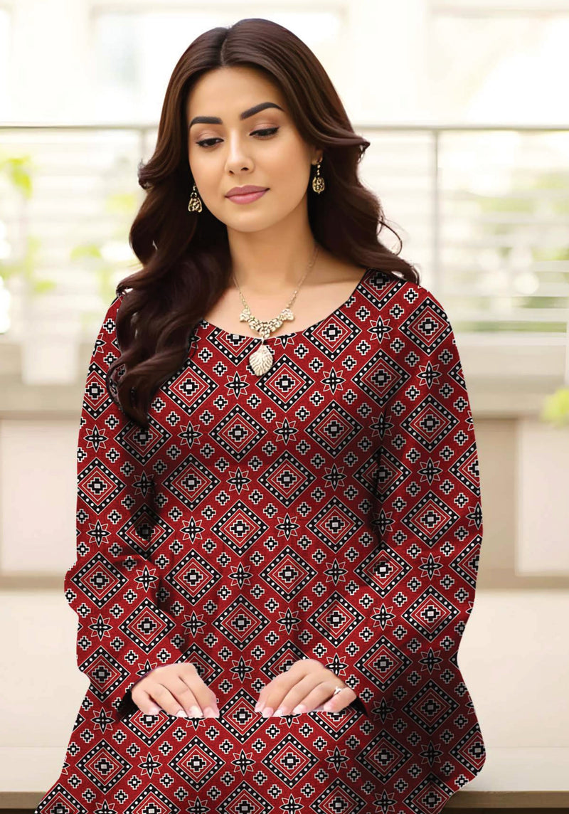 3 Piece - Digital Printed Suit - 93718