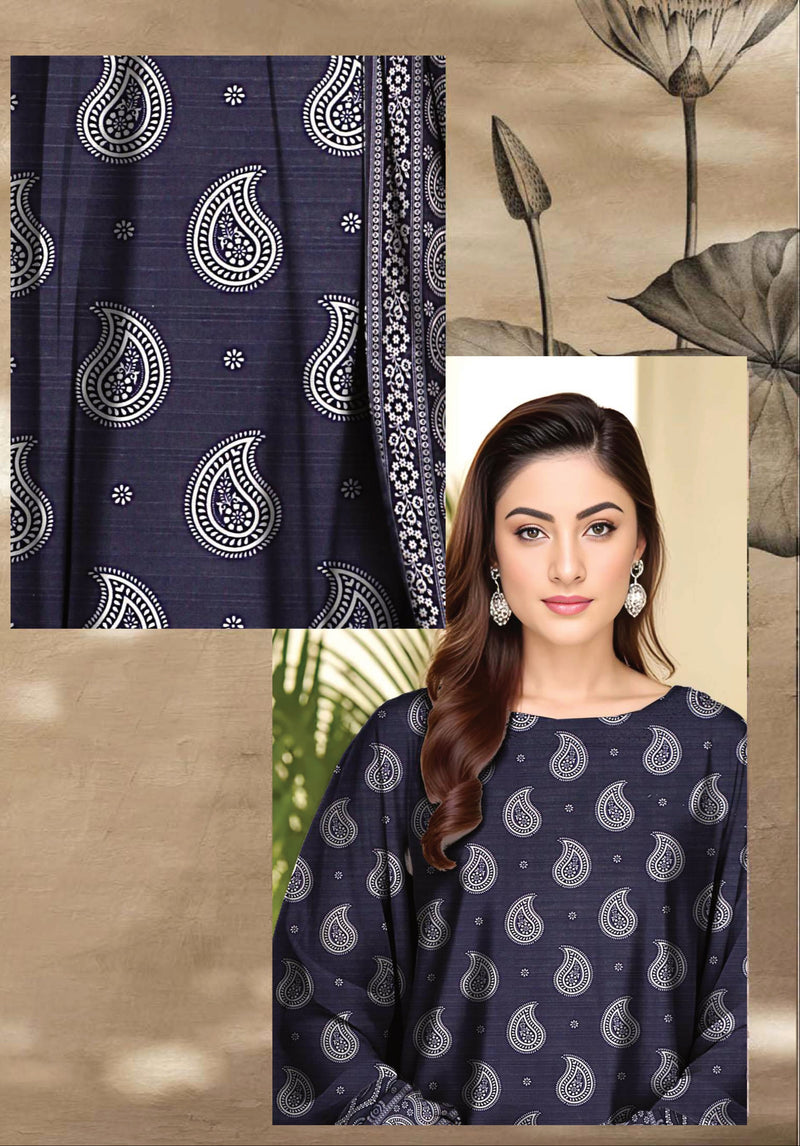 3 Piece - Digital Printed Suit - 93716