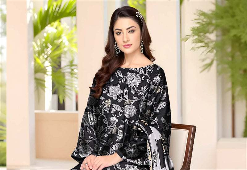 3 Piece - Digital Printed Suit - 93719