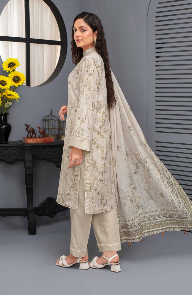 3 Piece - Digital Printed Suit - 93705